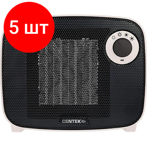 Комплект 5 штук Тепловентилятор Centek CT-6023 керам нагреватель 7501500Вт 1734400₽