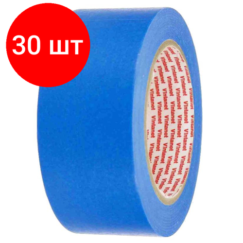 Комплект 30 штук, Клейкая лента малярная на осн. рис. бум. Washi WM111 Vintanet, синяя,48мм х 50м клейкая лента малярная на осн рис бум washi wm111 vintanet синяя 48мм х 50м