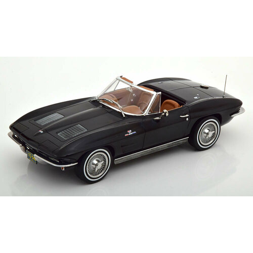 Chevrolet corvette C2 sting ray convertible 1963 black brown