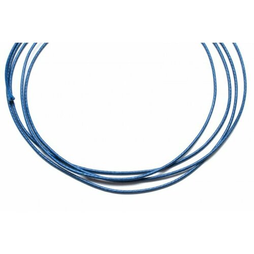 Шнур вощеный толщина 1мм, цвет голубой, полиэфир, 53-010, 1 метр шнур вощеный толщина 1 5мм цвет черный полиэфир 53 002 1 метр