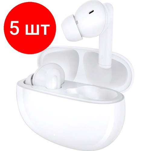 Комплект 5 штук, Наушники Honor Choice Earbuds X5 White (5504AAGP) беспроводные tws наушники с микрофоном honor choice earbuds x3 lite белый 5504aaam