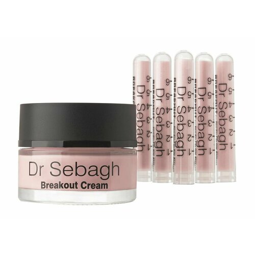 Комплекс для жирной кожи и кожи с акне Dr Sebagh Breakout Powder + Cream крем для лица dr sebagh крем локального воздействия с никотинамидом и пироглютаматом цинка для жирной кожи с акне breakout spot on
