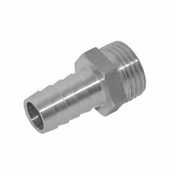 Штуцер переходник латунный для шланга с наружной резьбой 1/2 дюйма х 10 мм