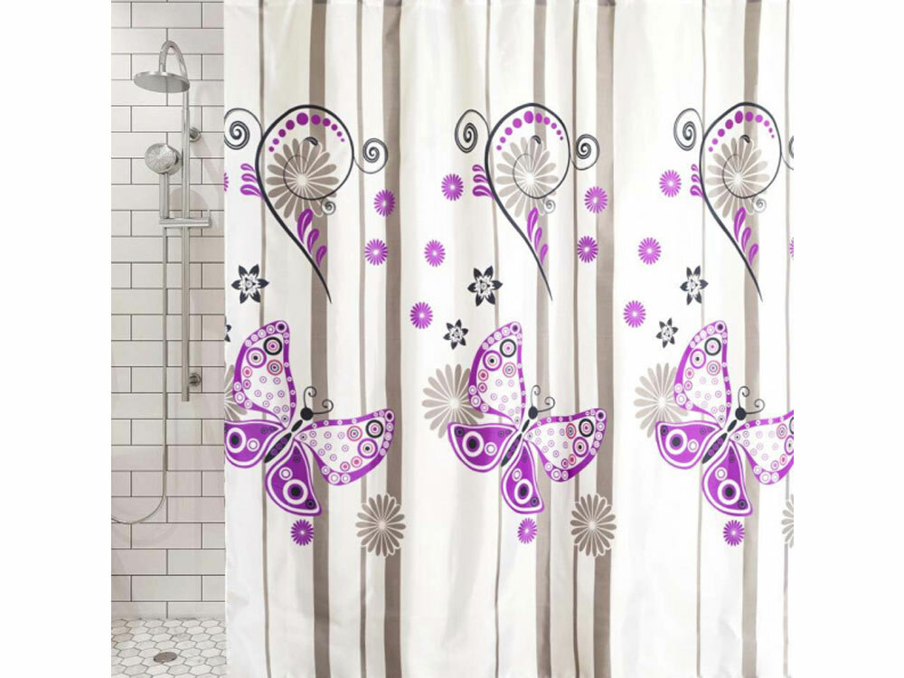 фото Штора для ванной Рыжий кот SC-PE-02, 180х180 см