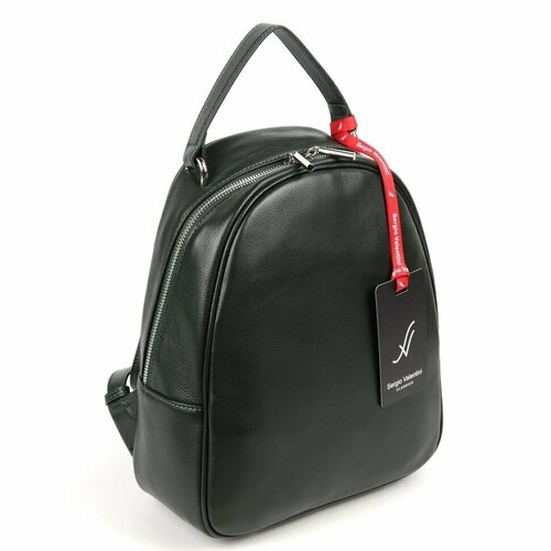 фото Рюкзак sergio valentini sv-sz763/b д.грин, фактура гладкая, зеленый