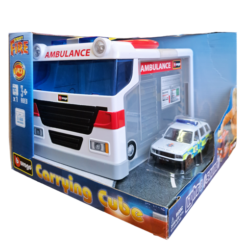 Игровой набор Carring Cube с 1 машинкой 1:43 Bburago серия Street Fire 18-32024