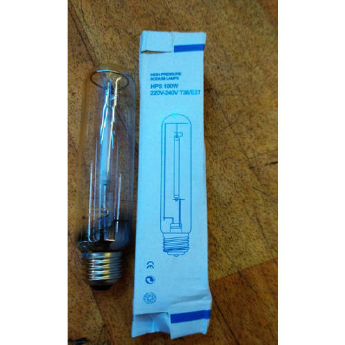 Лампа натриевая HPS мощность 100 Ватт цоколь E27 500₽