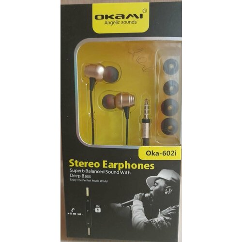 Проводные наушники с разъемом AUX - OKA-602I 59000₽