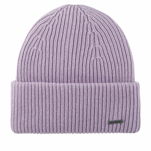 Шапка бини STETSON, размер OneSize, фиолетовый шапка c p company extra fine merino wool logo beanie