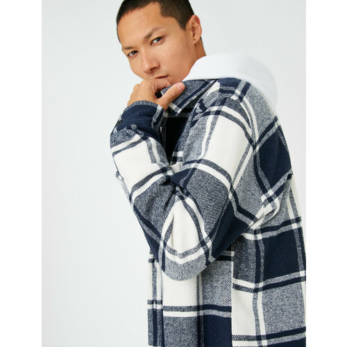 фото Рубашка koton, размер 46, черный, синий