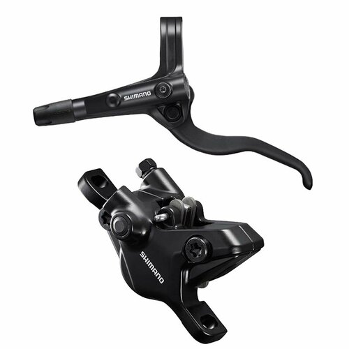 SHIMANO Тормоз дисковый Shimano MT401, полимерные колодки, J-Kit (BL(левый)/BR(передний), Черный) тормоз задний shimano bl mt401 r br mt410 1700мм