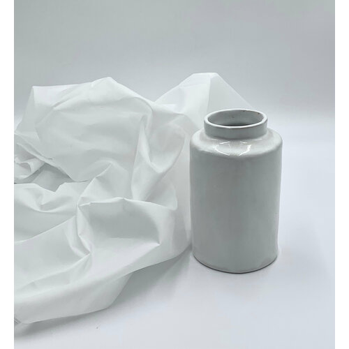 Белая керамическая ваза ручной работы от Элины Марусовой