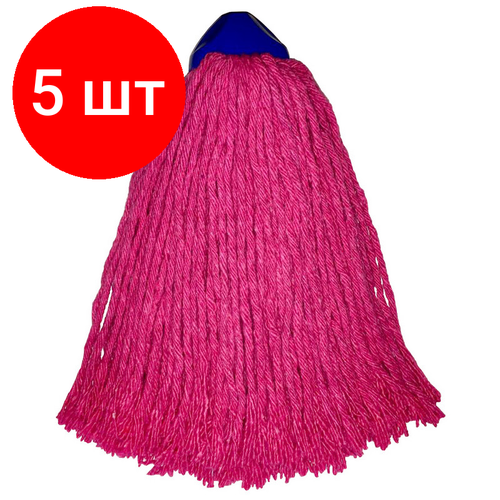 Комплект 5 штук, Насадка МОП Премиум BIG х/б+вискоза 300 г (ТВ-003-17К)