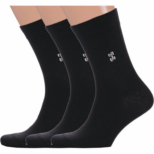 фото Носки красная ветка, 3 пары, размер 25, черный