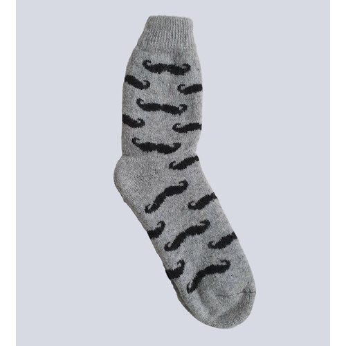 фото Носки шерстяные носки, размер 42/44, черный, серый наши носки