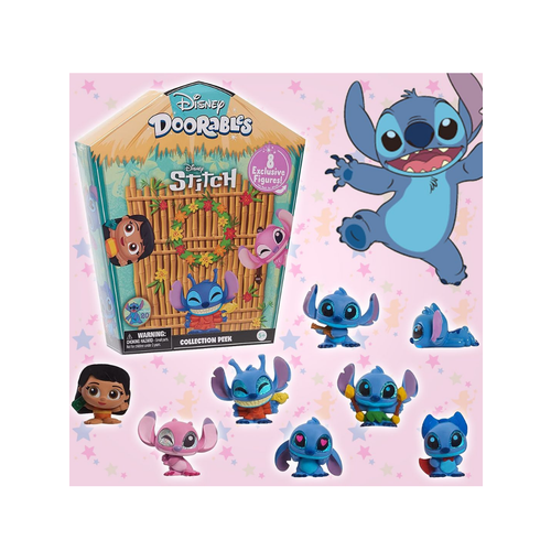 Фигурка Набор фигурок коллекционный Disney Doorables Лило и Стич Дисней 8 шт