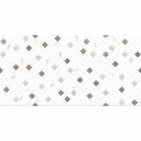 Плитка настенная GLOBAL TILE Siluet 50х25 мозаика (GT125VG) белая (1уп-1, 375м2 / 11шт)