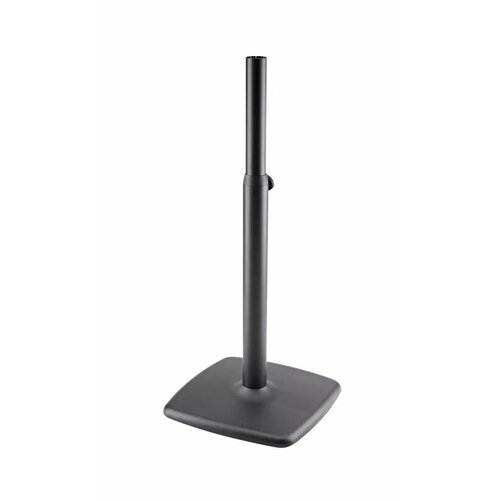 stand monitor floor cart for 19 55 screen mobile tv stand low height triangular monitor 26795-000-56 напольная подставка для студийных мониторов, сталь, черная, регулируемая высота 800-1350 мм, размеры базы 480х480 мм, макс. нагрузка 70 кг, вес 18,735 кг, Konig&Meyer