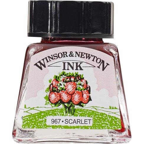 Winsor&Newton Тушь, алый 14мл