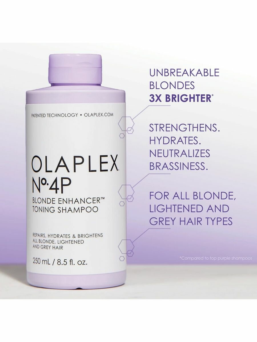 Olaplex Тонирующий шампунь "Система защиты для светлых волос" No.4P, 250 мл (Olaplex, ) - фото №19
