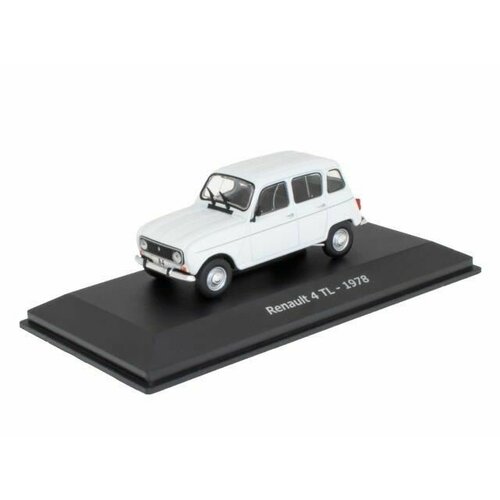 RENAULT 4 TL 1978 White, масштабная модель автомобиля коллекционная