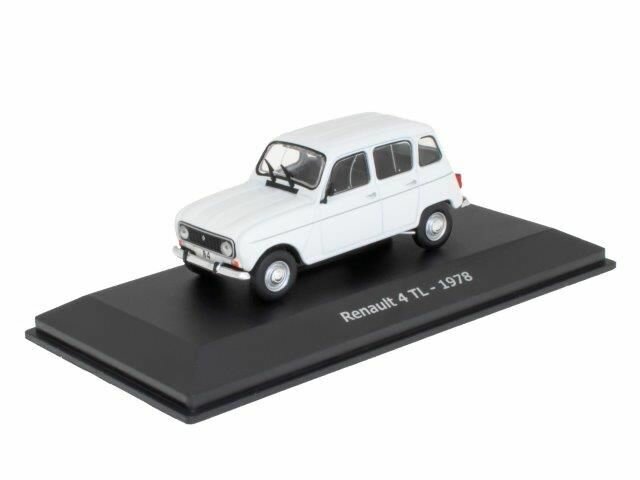 RENAULT 4 TL 1978 White, масштабная модель автомобиля коллекционная