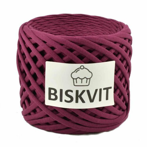 Трикотажная пряжа Biskvit (Бисквит) цвет Марсала, 330гр. 100м. (100% хлопок), 1 моток.