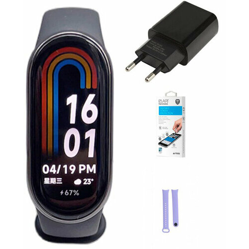 Умный браслет Xiaomi Mi Smart Band 8 Black CN Выгодный набор подарок серт 200Р 620300₽