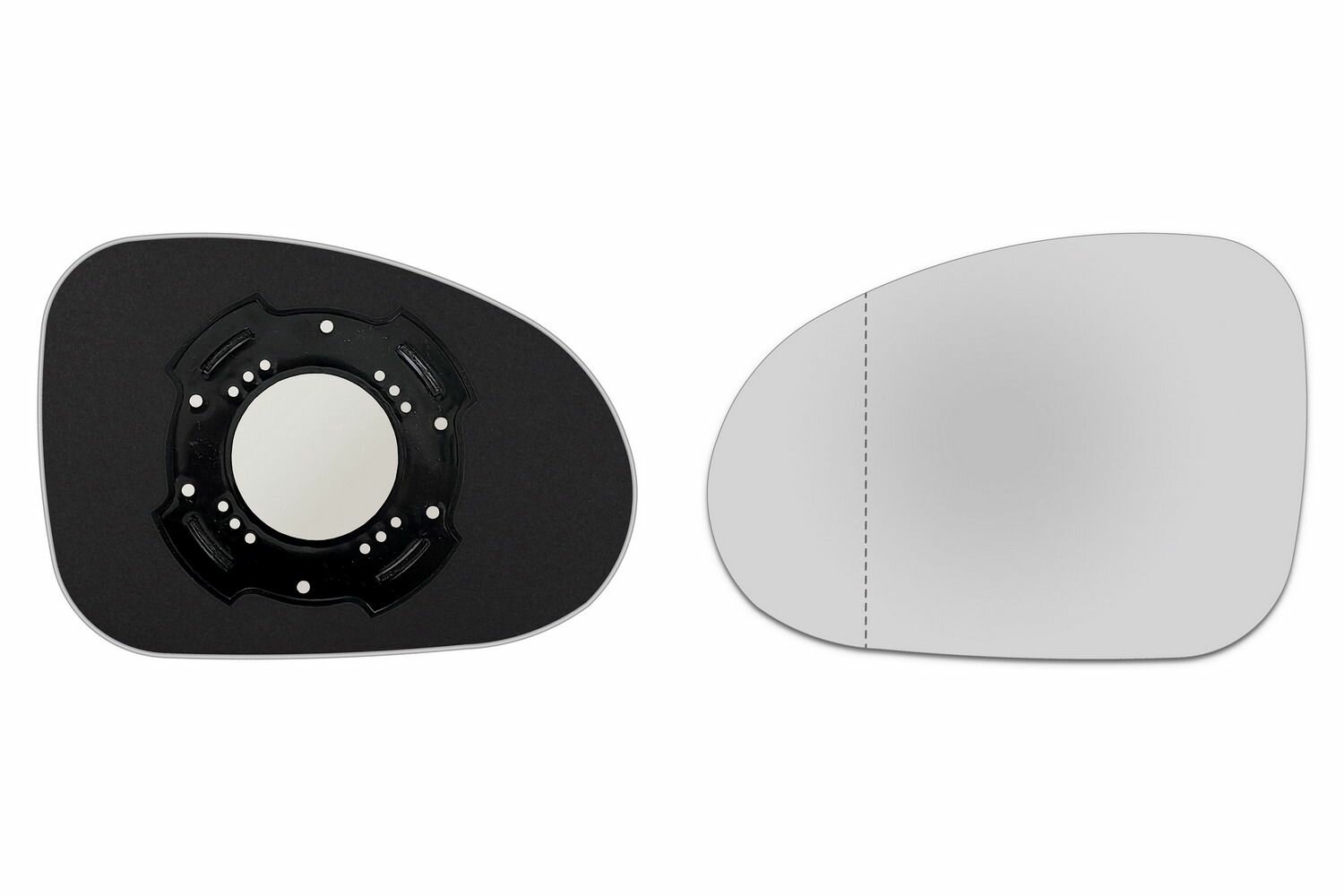 Элемент зеркала DAEWOO Matiz c 1998 по 2011 левый асферический без обогрева 21239801