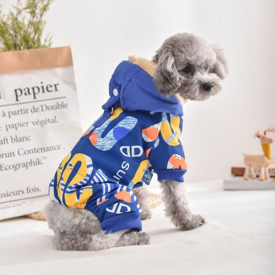 Комбинезон для собак мелких пород Arnydog "Suit" цвет синий, M 29 см. - фотография № 3