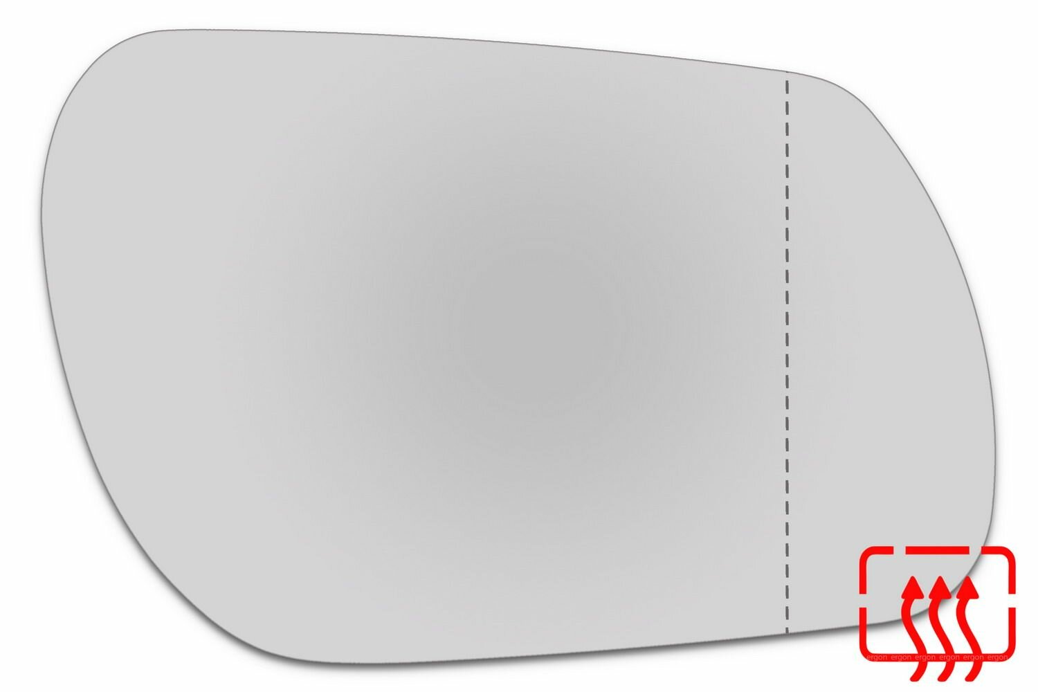 Зеркальный элемент правый MAZDA 3 I EU (03-09) асферика нейтральный с обогревом