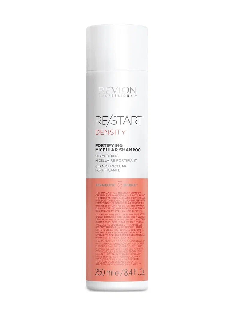 Revlon Professional Укрепляющий мицеллярный шампунь RESTART DENSITY Fortifying shampoo, 250 мл