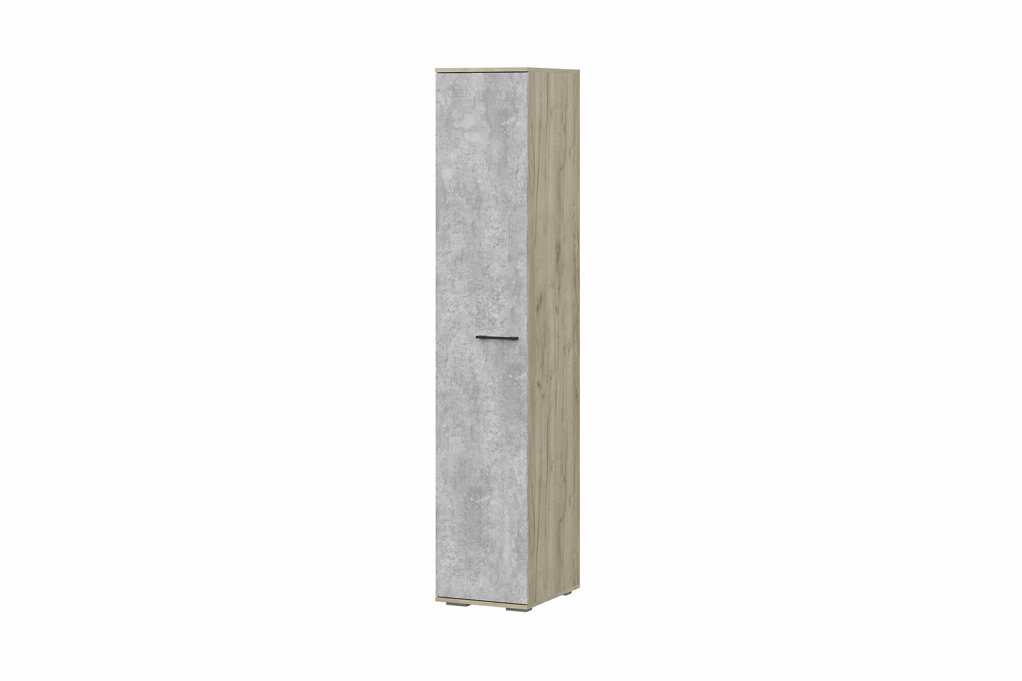 Пенал Интерьер-Центр Бостон дуб крафт серый / бетонный камень 40x50x212 см