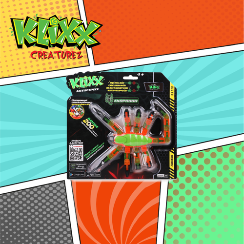 Klixx Creaturez Скорпион Зеленый 3 см