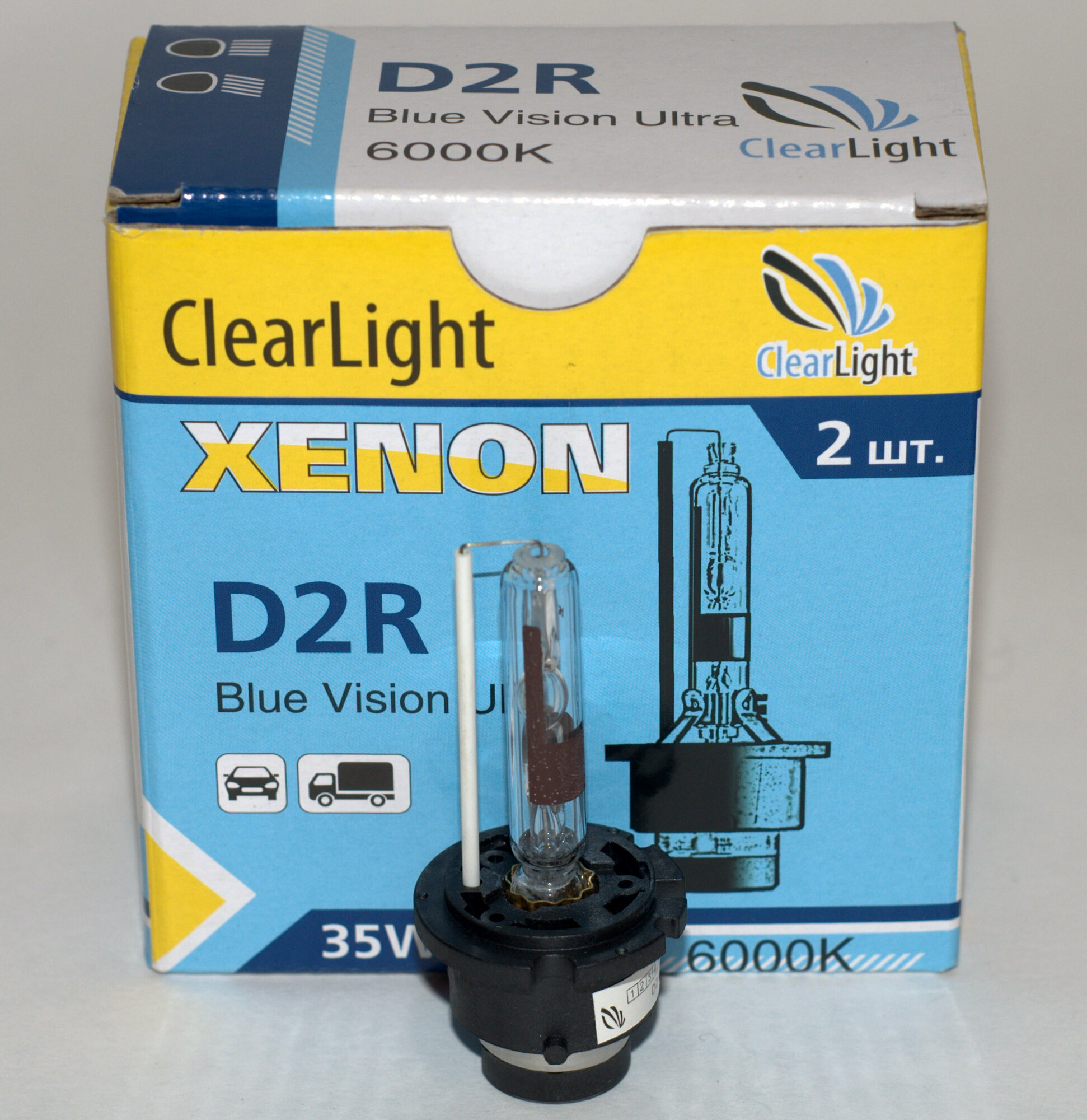 Лампа D2R 6000K ксеноновый свет Clearlight CLEARLIGHT LCLD2R600BVU | цена за 1 шт