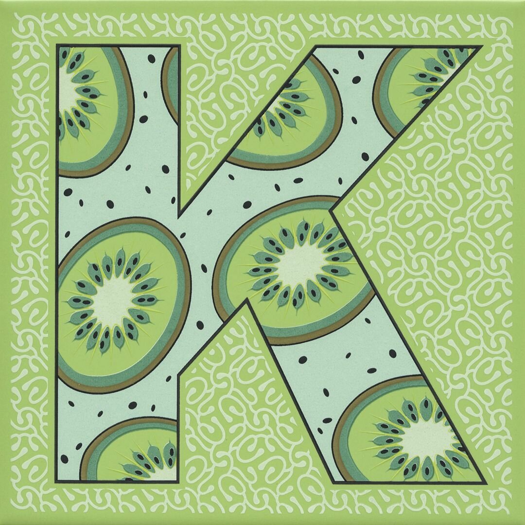 фото HGD/A548/5111 Сад-огород "Киви" матовый 20х20 20*20 керам. декор