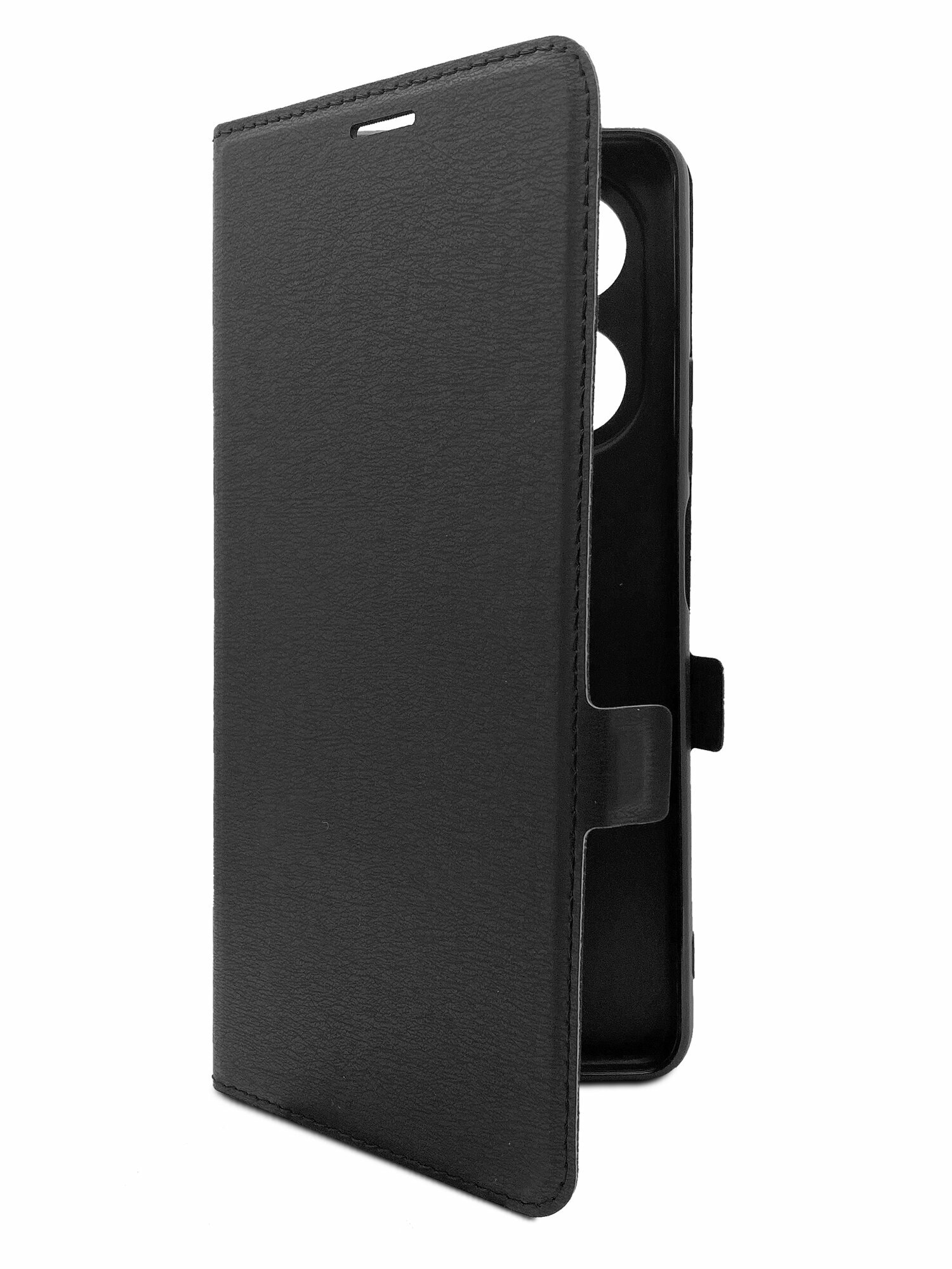 фото Чехол на Infinix Smart 8 Plus (Инфиникс Смарт 8+) черный книжка эко-кожа с функцией подставки отделением для карт и магнитами Book case, Miuko