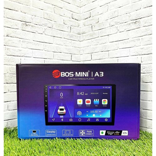 BOS-MINI А3 2/32ГБ 9 дюймов на базе Андроид Мультимедиа система, чистый звук, глубокие басы A2•Автомагнитолы магнитола