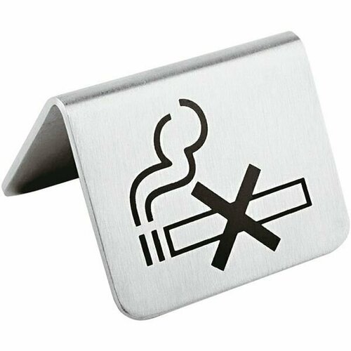 информационная табличка не курить 10 х 10 см Табличка информационная Paderno Не курить сталь, 4,5х5,4х5см