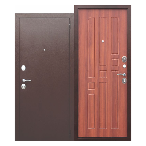 Входная дверь Ferroni Гарда 8мм Рустикальный дуб, 860*2050, левая входная дверь ferroni 7 5 см гарда муар лиственница беж царга 860 2050 левая