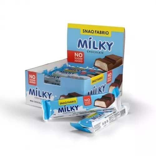 Snaq Fabriq, Milky Chocolate (20х55г) Молочный шоколад с начинкой (Молочная с кешью)