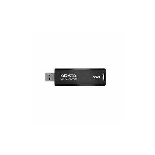 Внешний диск ADATA SSD жесткий диск USB 3.2 2TB BLACK SC610-2000G-CBK/RD ADATA накопитель ssd a data usb 3 1 2tb sc610 2000g cbk rd sc610 1 8 черный