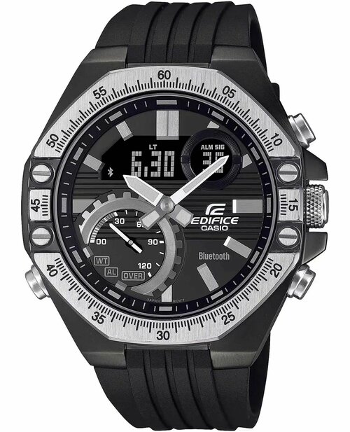 Наручные часы CASIO Edifice ECB-10TP-1A, серебряный, черный