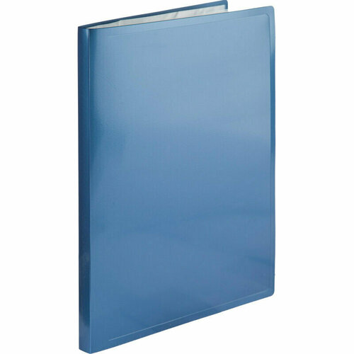 Папка файловая 40 файлов Attache Metallics А4, 800мкм, этикетка, синий, 1688147