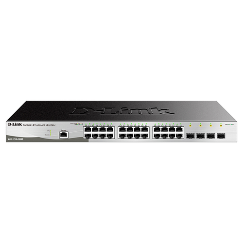 Коммутатор DGS-1210-28MEPB Managed L2 Metro Ethernet Switch 24x1000Base-T 4x1000Base-X SFP Surge 6KV CLI RJ45 Console R 2441000₽