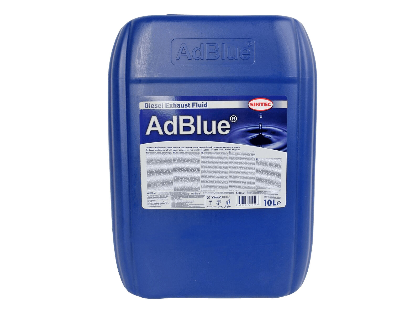 Жидкость адсорбирующая ADBLUE SCR 10л SINTEC