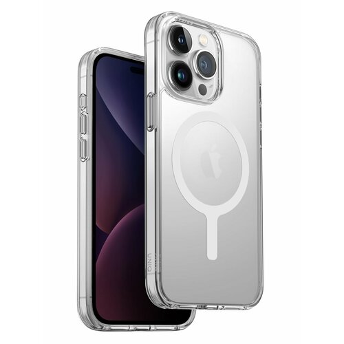 Uniq для iPhone 15 Pro чехол Lifepro Xtreme Frost Clear (MagSafe) горящие скидки uniq lifepro xtreme для apple iphone 11 pro max transparent