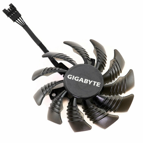 Вентилятор T128010SU для видеокарт Gigabyte (78 мм) 4 pin кабель вывода для видеокарт gigabyte nvidia