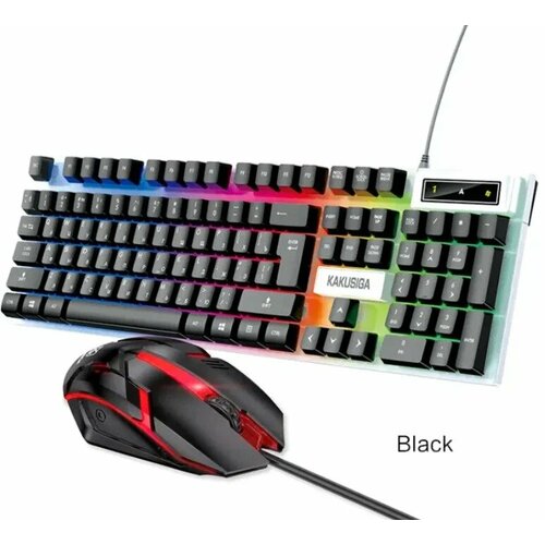 Игровой набор для ПК с подсветкой - клавиатура мышь Черный 156000₽