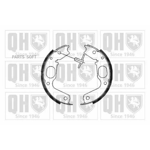 QUINTON HAZELL BS1096 Компект тормозных коодок, стояночная тормозная с